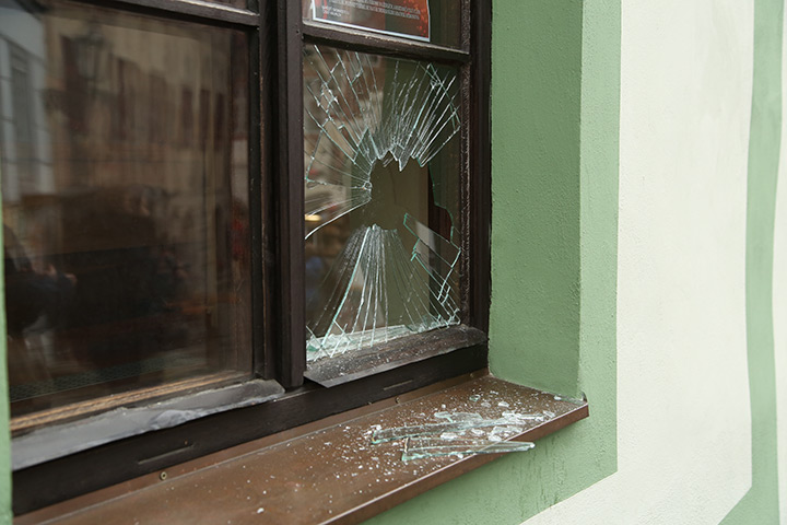 A2B Glass are able to board up broken windows while they are being repaired in Bromsgrove.